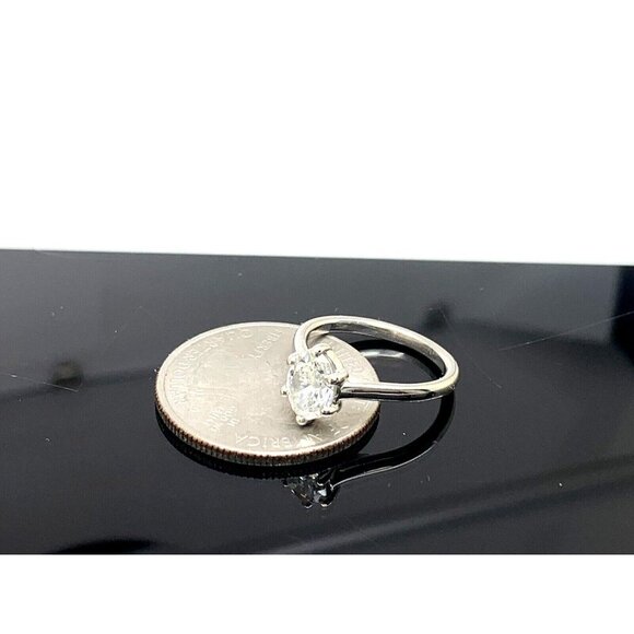 Engagement Ring Diamond 0.96ct GIA VS2 F Platinum Oval Solitaire Size 4.5 - Picture 13 of 15